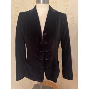 Ladies Size Small Elie Tahari Black Velvet Jacket